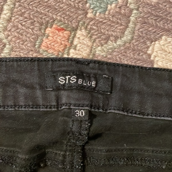 Black STS Blue jeans with zippers on the sides of the legs - Picture 4 of 5
